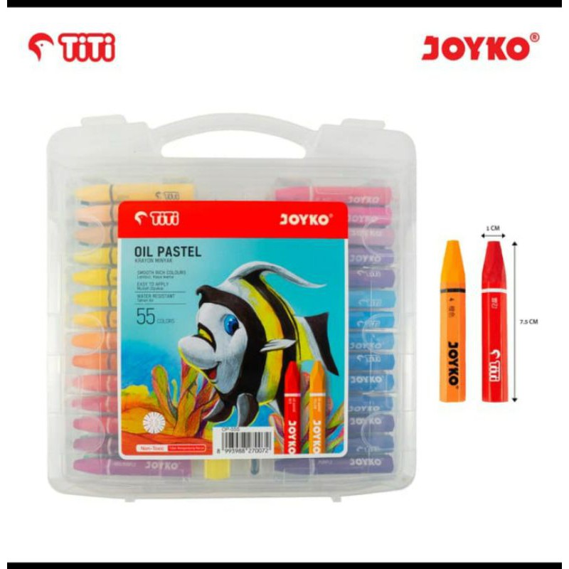 crayon TITI 55 warna/oil pastel krayon minyak JOYKO