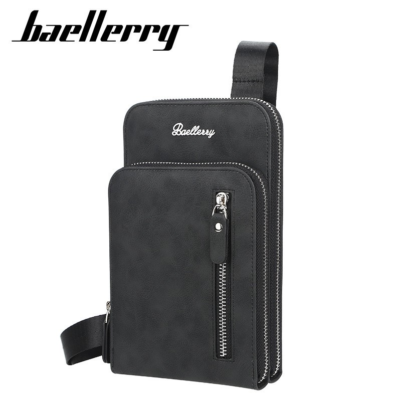 BAELLERRY S5575 Tas Selempang Pria Bahan Kulit PU Leather Premium WATCHKITE WKOS