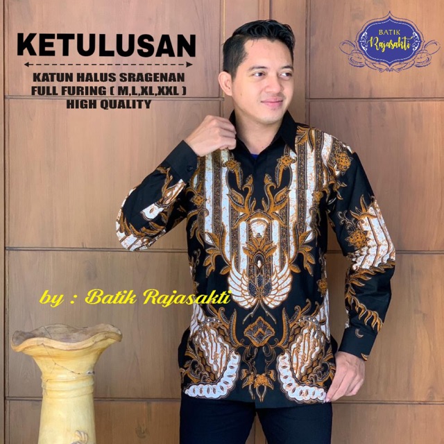 Kemeja Batik KETULUSAN FULL FURING Katun Cabut Halus Sragenan Size Lengkap