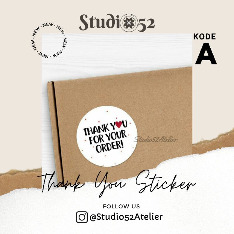 

Sticker Thank You Stiker Terima Kasih Stiker Thankyou Stiker Online Shop Sticker Handmade