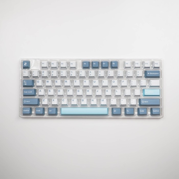 Noir Azure Keycaps PBT Doubleshot Cherry Profile Keycap Set