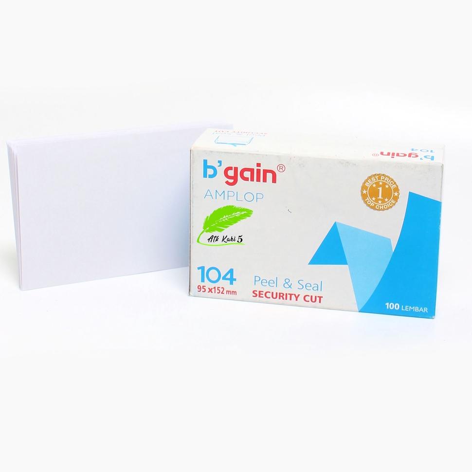 

(F1R5) ★ BGain Amplop Putih Ukuran 104 80gsm Peel and Seal - PACK //Produk@nyaman