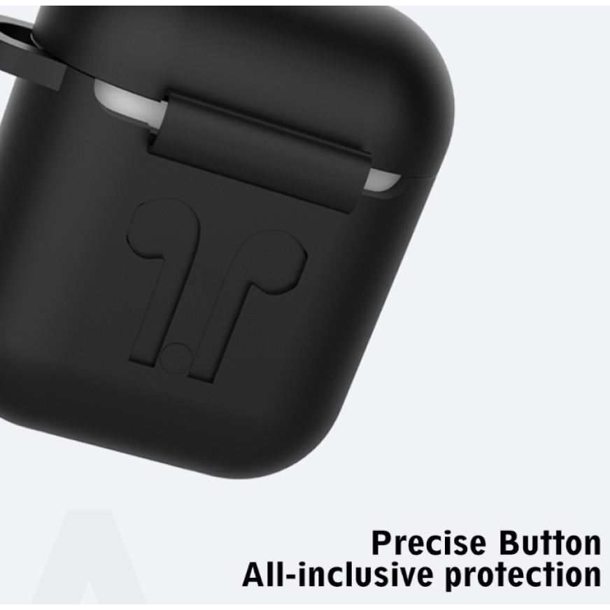 Case Airpods Polos Premium Silicone Hitam Biru Merah Black i12 i12s Inpods 12 12s Gen 1 2 Putih