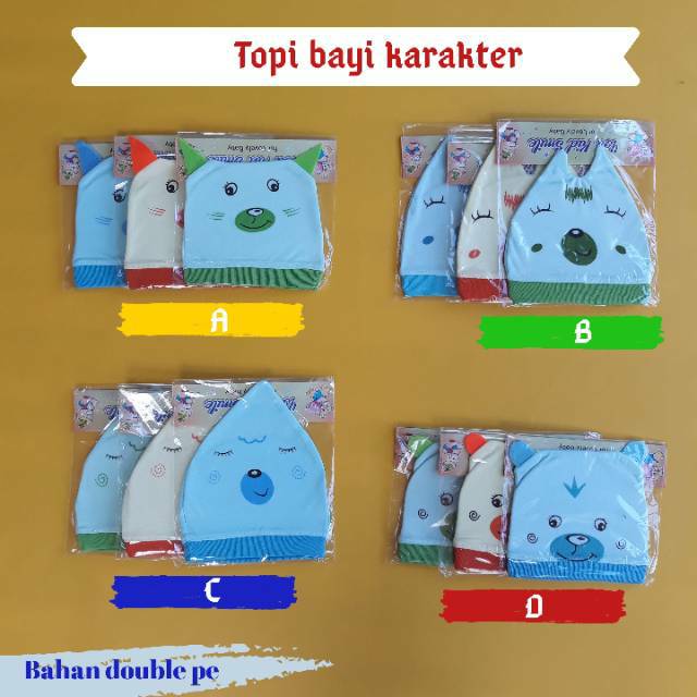 Topi bayi karakter