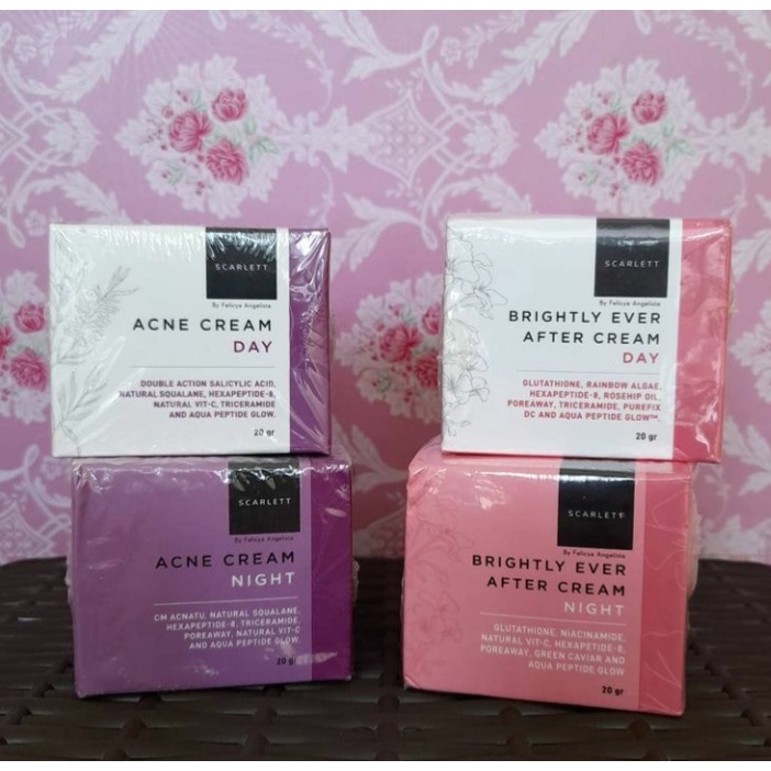 Scarlett Brightly Day Cream/Night Cream / Acne Day Cream/Night Cream