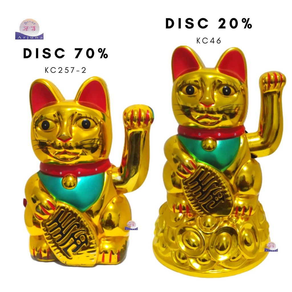 KUCING HOKI MANEKO LUCKY CAT OBRAL KUCING MANEKO KEBERUNTUNGAN