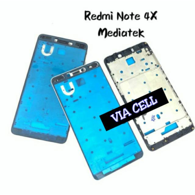 FRAME LCD BESEL BEZZEL LCD TULANG TENGAH TATAKAN LCD TOUCHSCREEN XIAOMI REDMI NOTE 4X MEDIATEK
