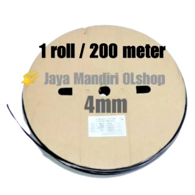 ISOLASI BAKAR / SELANG BAKAR  4mm / 200 METER / 1 Roll