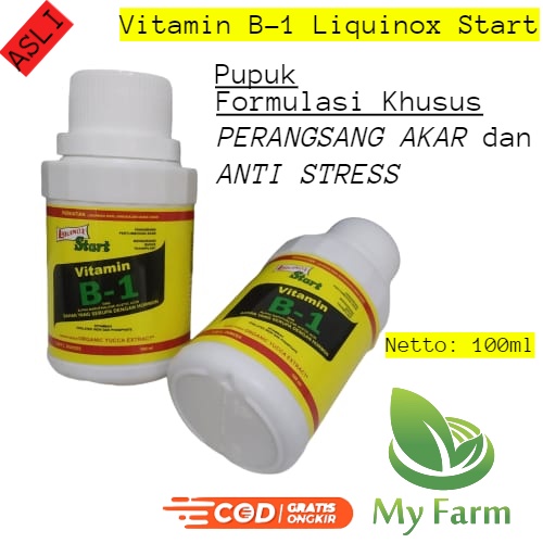Vitamin B-1 Tanaman/Liquinox Start 100Ml. Pupuk Perangsang Akar-Anti Stres Tanaman