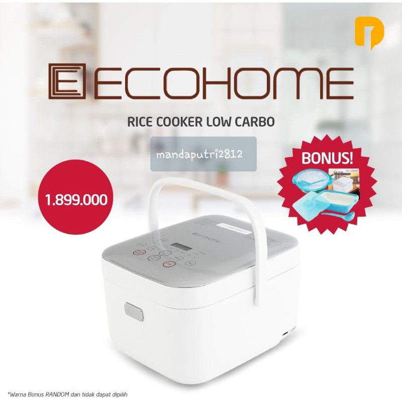 * Ecohome Rice Cooker Low Carbo ***