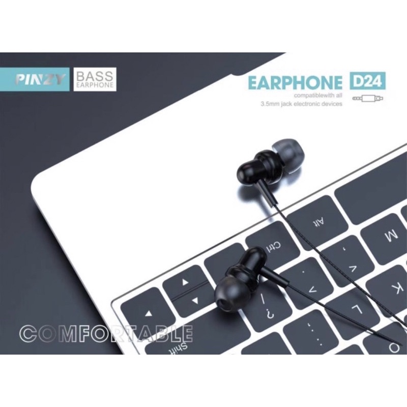 Headset - Headset PINZY D24 - Earphone PINZY D24 Universal Jack 3.5mm