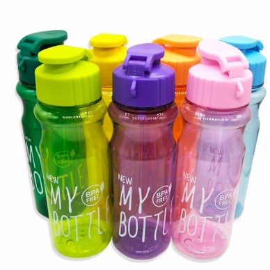 MY BOTTLE KLIK [1 KG isi 10 PCS] BENING WARNA Botol Minum Versi Tutup CETREK