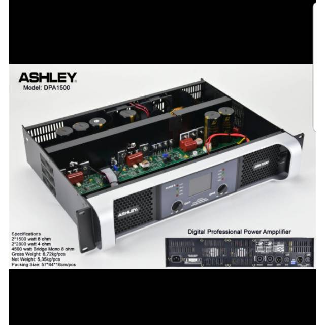 DIGITAL POWER AMPLIFIER ASHLEY DPA 1500/DPA1500 ( GARANSI RESMI ASHLEY )