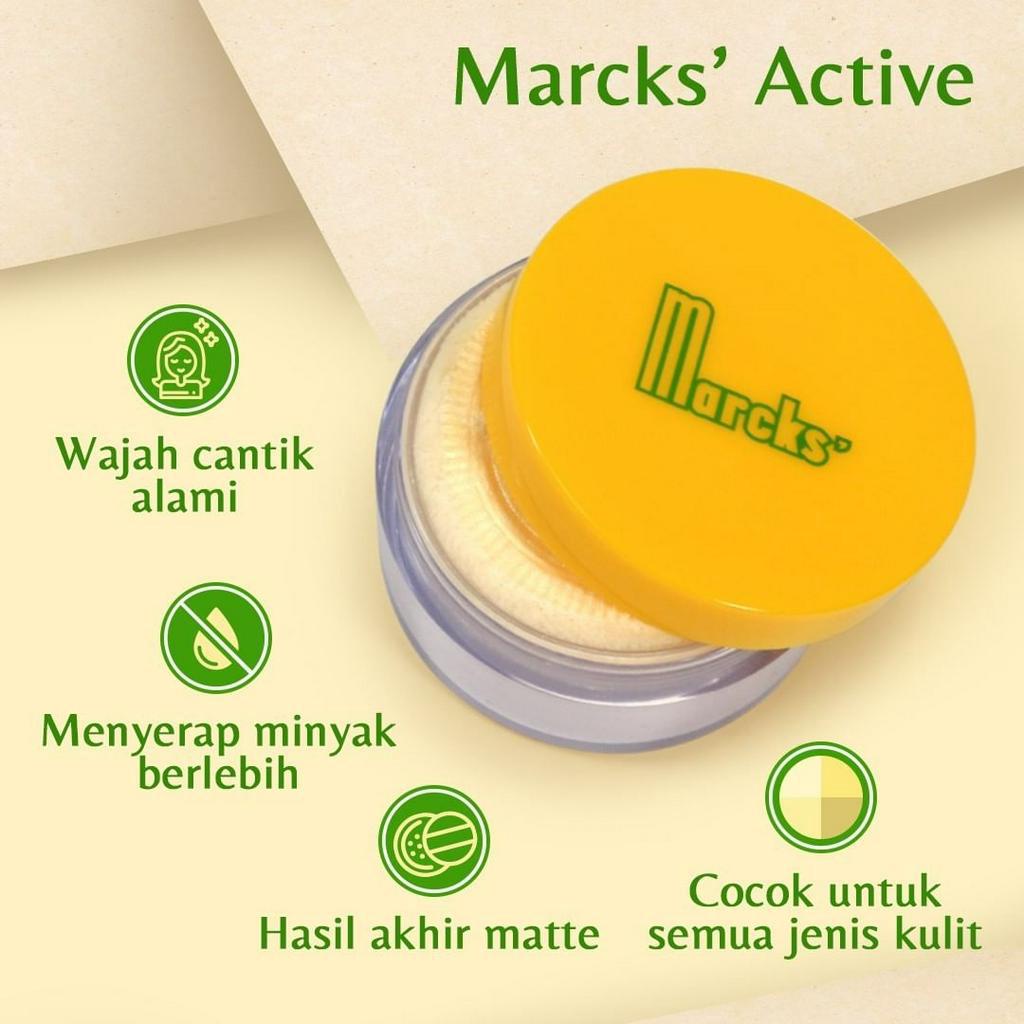 Marcks Active Beauty Powder 20gr (Bedak Tabur)