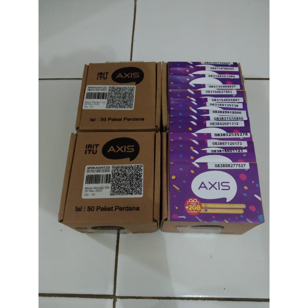 Perdana Axis Full Acak Siap OTP