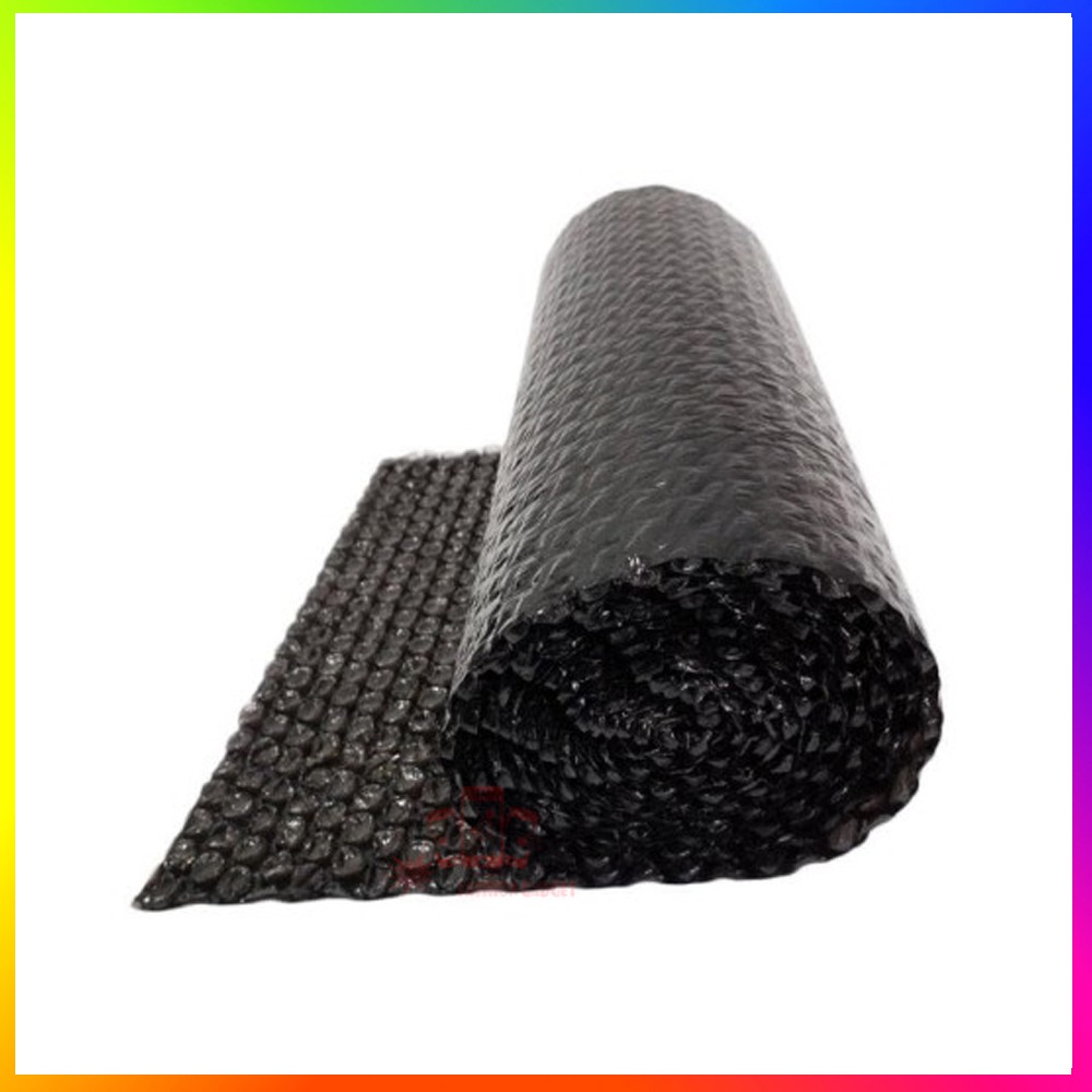 Plastik Buble / Bubble Wrap Roll Bening Hitam 2.8 kg 125cm x 50cm Pembungkus Kado Dan Kemasan Untuk Packing