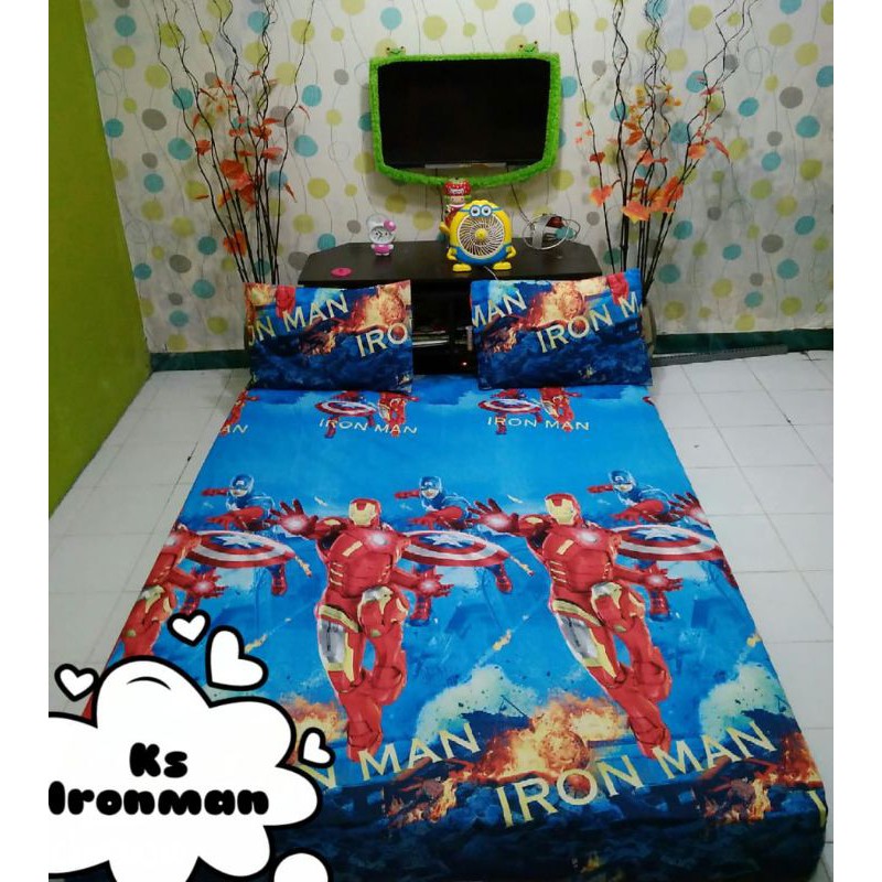(SALE) sprei home made motif iron man