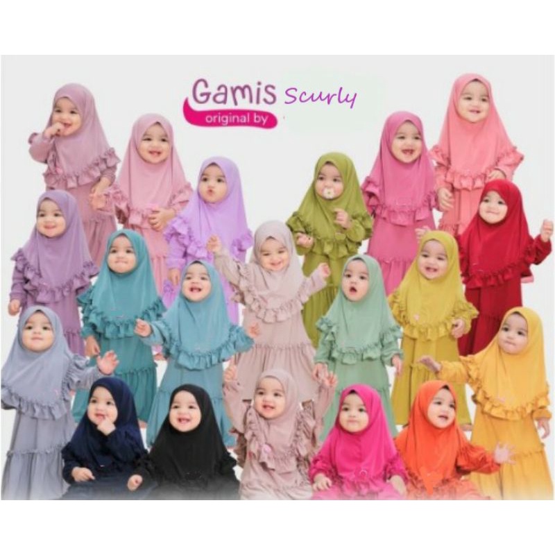 Gamis bayi Anak Perempuan Usia 0 1 2 3 4 5 6 7 8 9 10 11 12 Bulan 1 Tahun balita bayi set hijab Paka