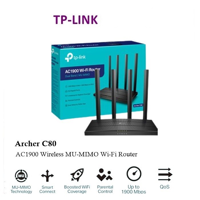 TP-Link Archer C80 AC1900 Wifi Router TpLink ArcherC80