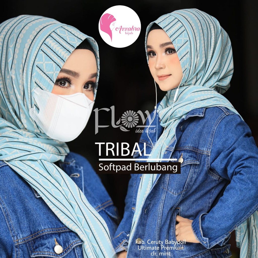 Pashmina Tribal Softpad Ori Flow Hijab
