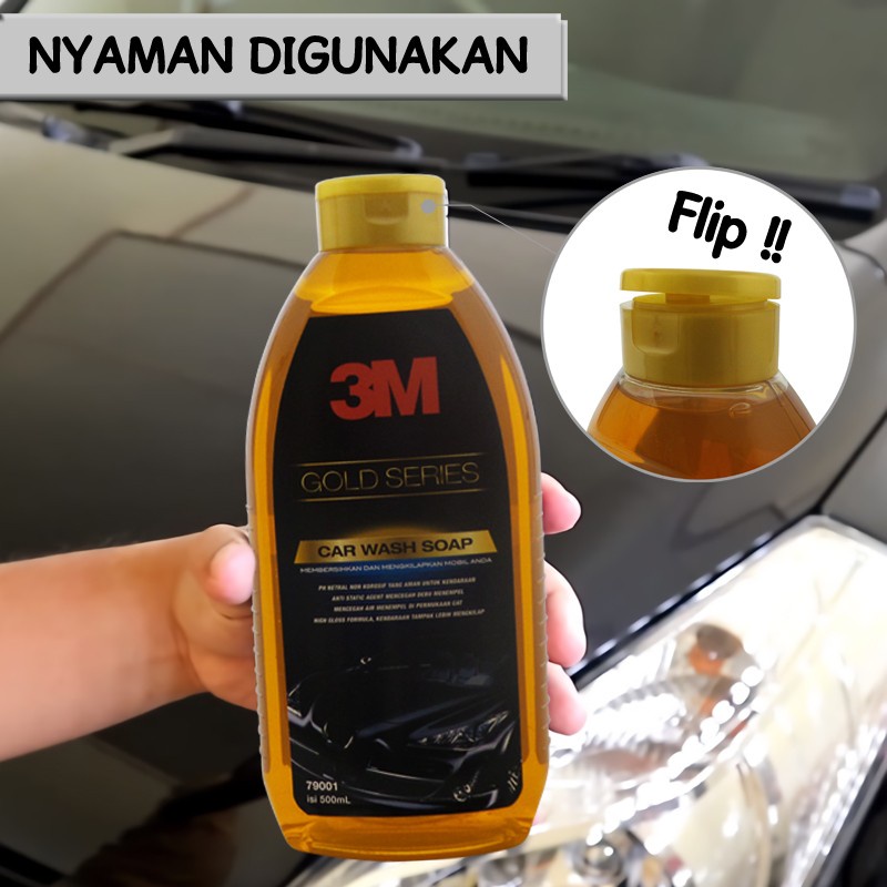 3M Auto Gold Series Sabun Cuci Botol Mobil 500ML Car Wash Soap Shampoo Mobil