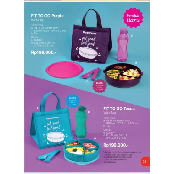 Fit to go purple and tosca by tupperware