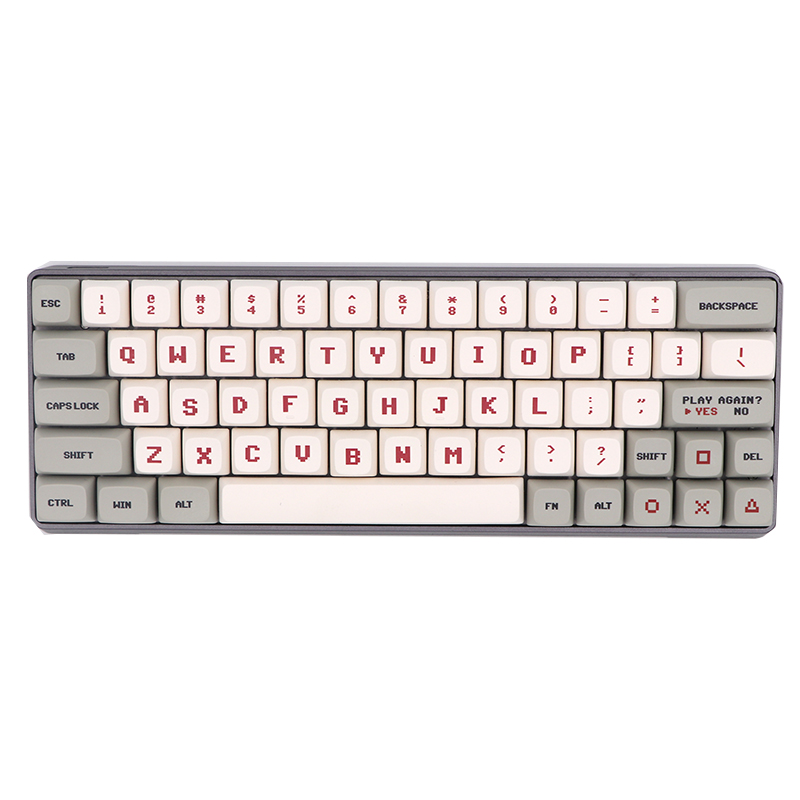 Keycaps Keyboard Mekanikal Pbt Xda Sublimation Fc Retro Untuk Gh60 / 64 / 68 / 104