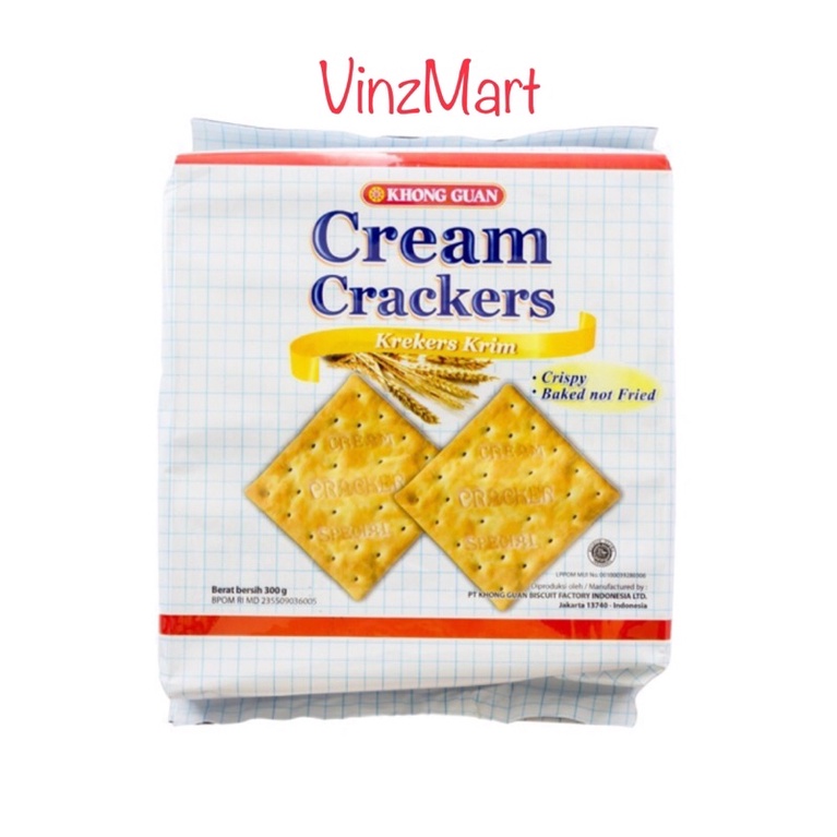 

KHONG GUAN CREAM CRACKERS per pack 300gr