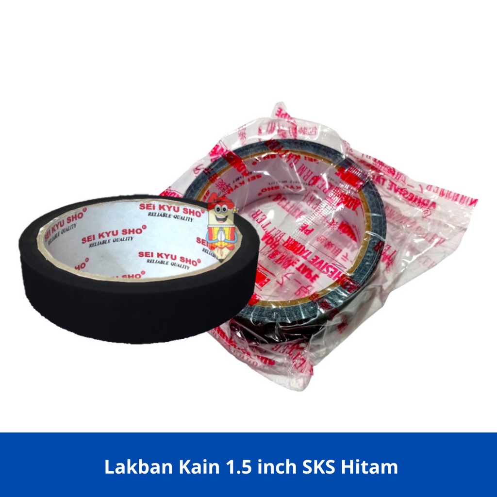 

Lakban Kain 1.5 Inch SKS Hitam