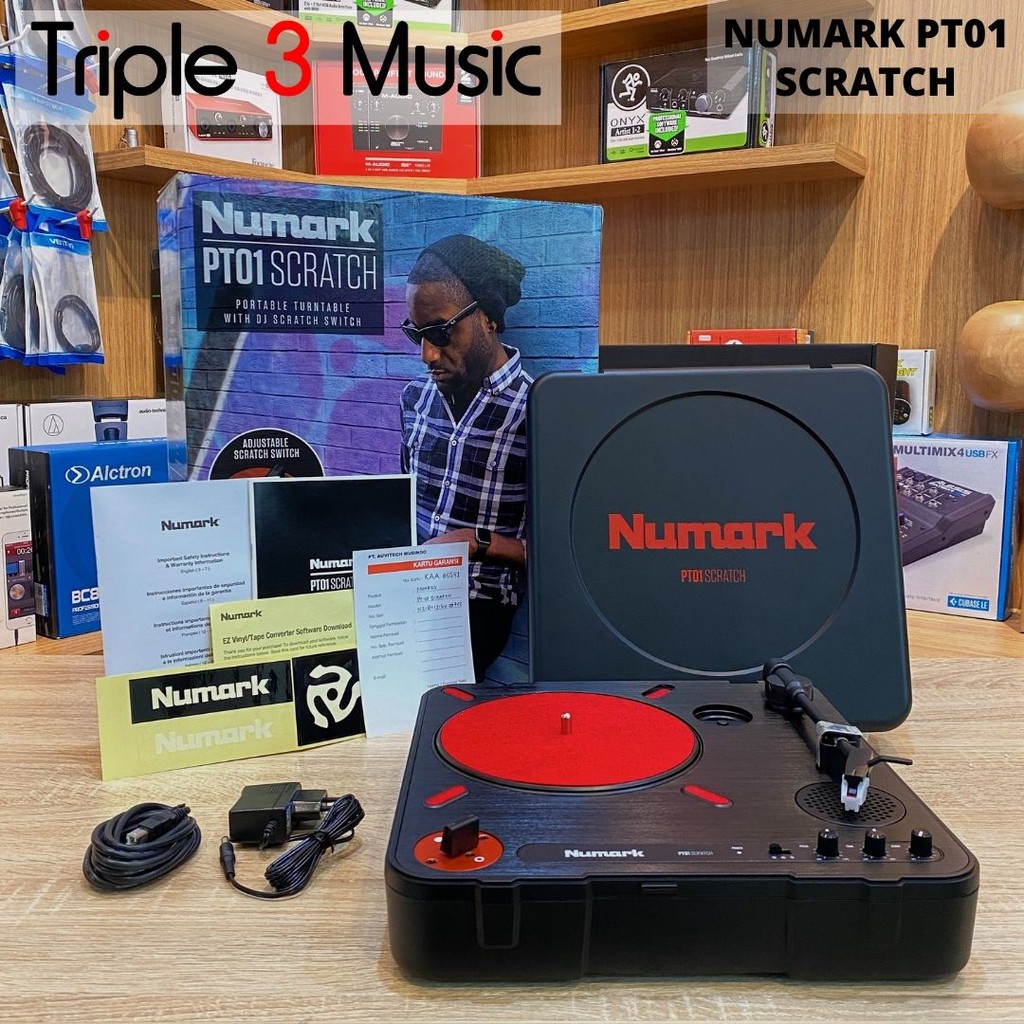 Numark PT01 Scratch PT-01 PT 01 Portable DJ Turntable