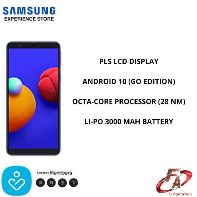 SAMSUNG Galaxy A01 Core RAM 1/16GB - Garansi Resmi SEIN 1 Tahun-1