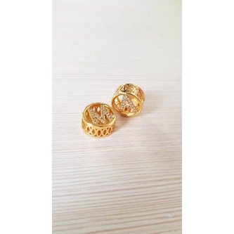 W65L Restok ready Liontin huruf /liontin inisual /liontin emas lapis emas / liontin korea huruf slun