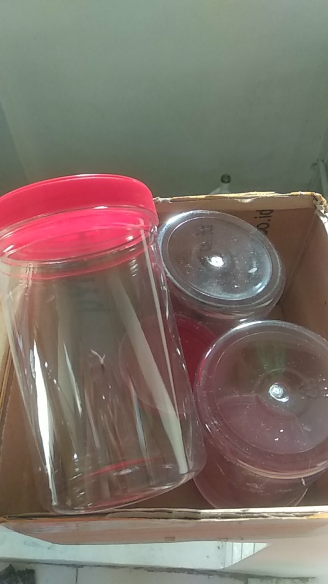 (paket 10 Pcs) Jar 1000 Ml  Toples Plastik 1000 Ml Toples 1 Liter