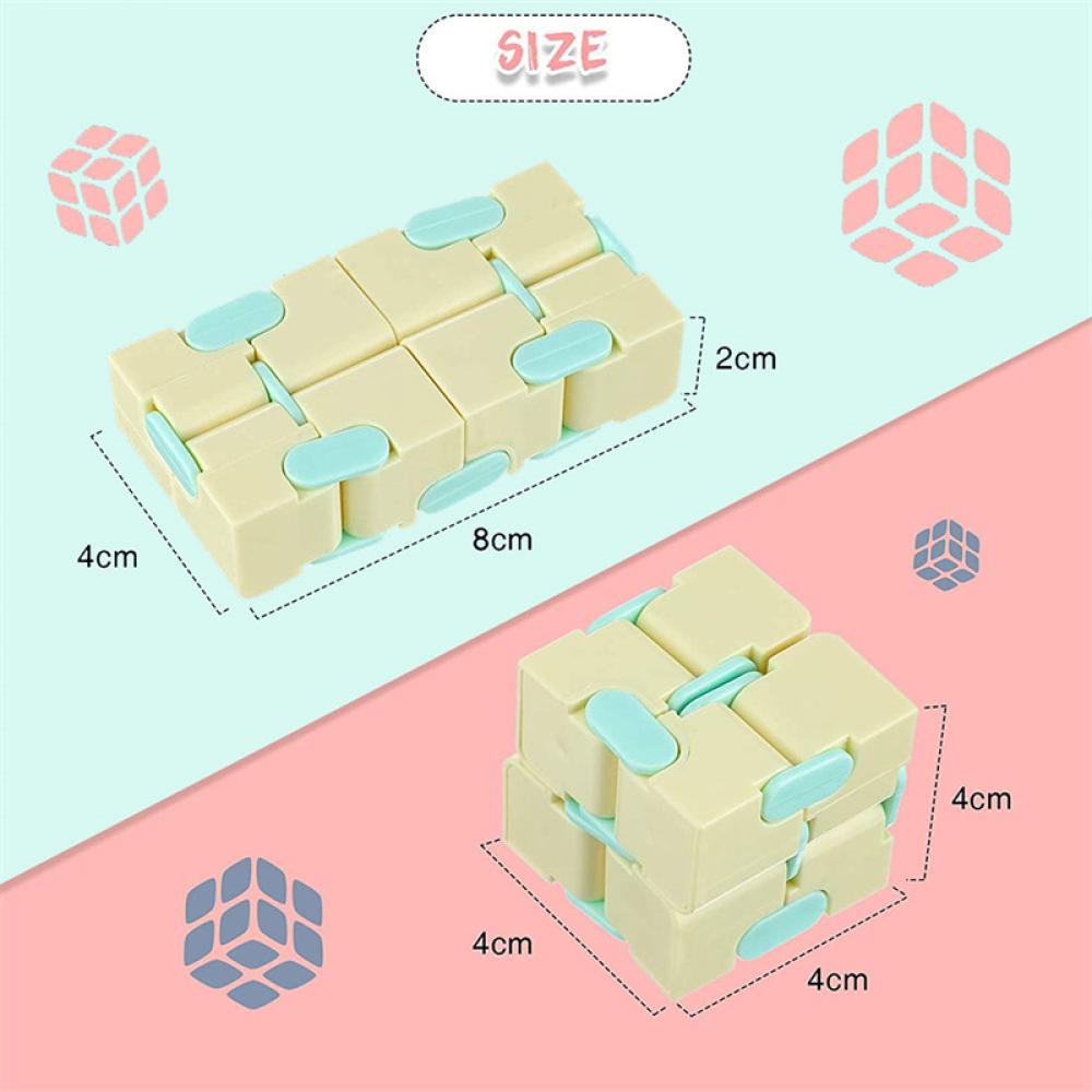 Timekey Mainan Fidget Cube Infinity Mini Untuk Penghilang Stress Anakdewasa G1K5
