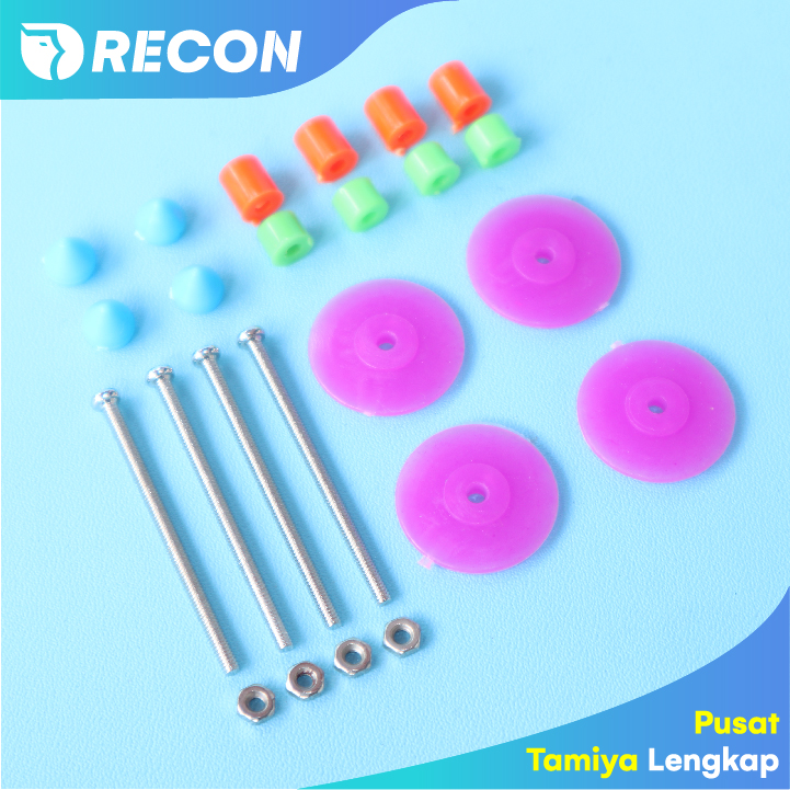 Roller Tamiya SET + Baut Kubah Pembatas Tamia KOMPLIT