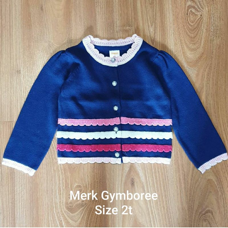 Cardigan rajut perempuan merk Carters/Gymboree untuk usia 3bulan sd 7tahun