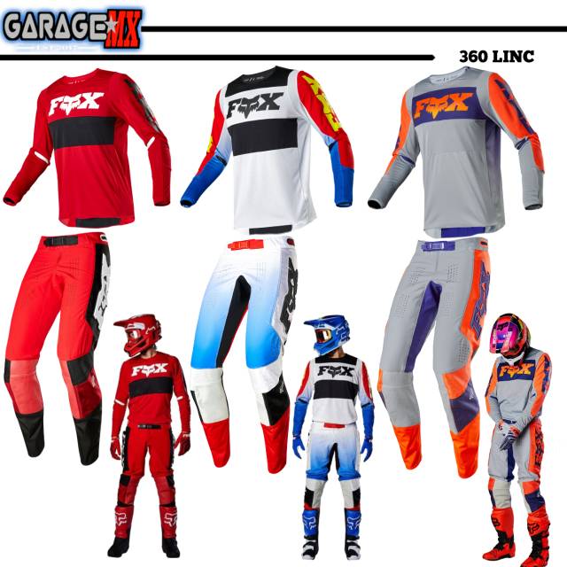 GEAR SET FOX 360 NEW ORIGINAL.JERSEY FOX.JERSET FOX.GEARSET FOX.JERSEY MOTOCROSS FOX
