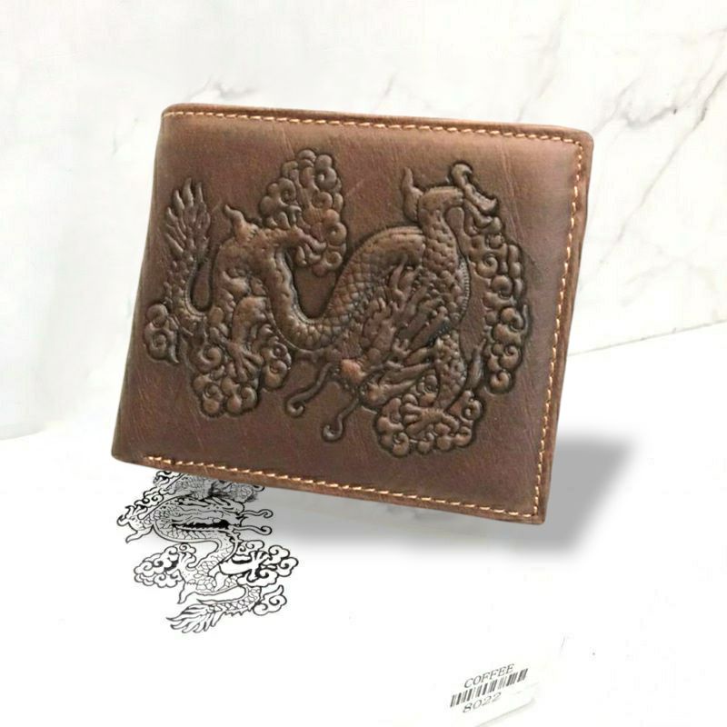 DOMPET KULIT SAPI ORIGINAL  MOTIF TIMBUL NAGA