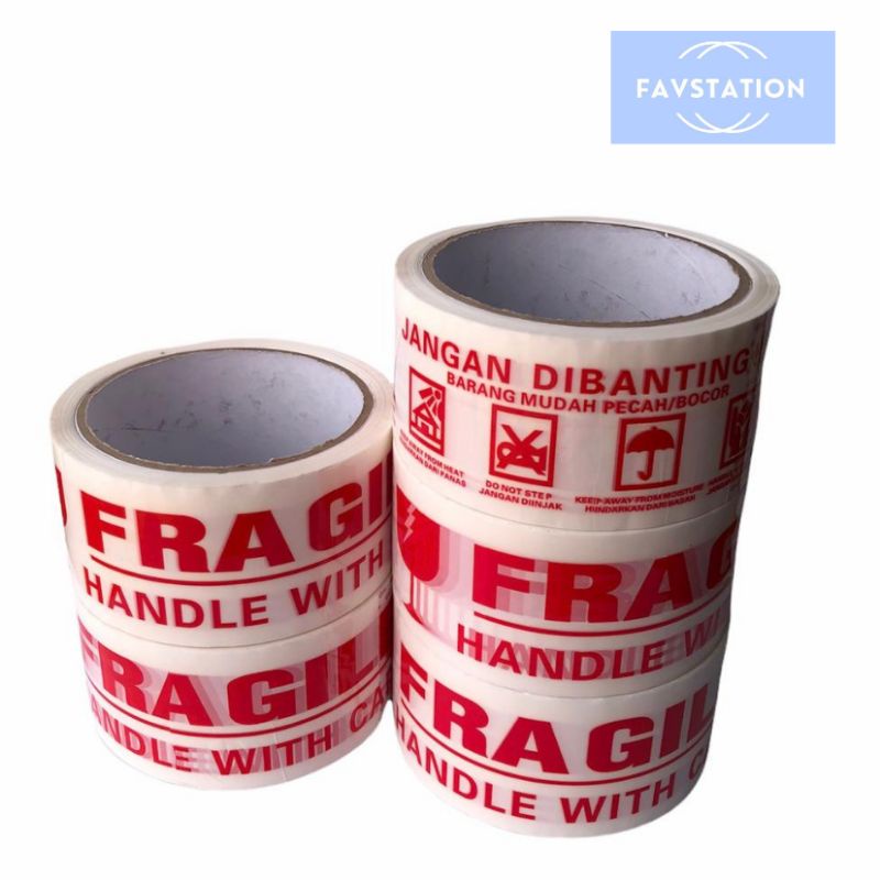 

Lakban Fragile Putih (48mm X 60Yard) MURAH