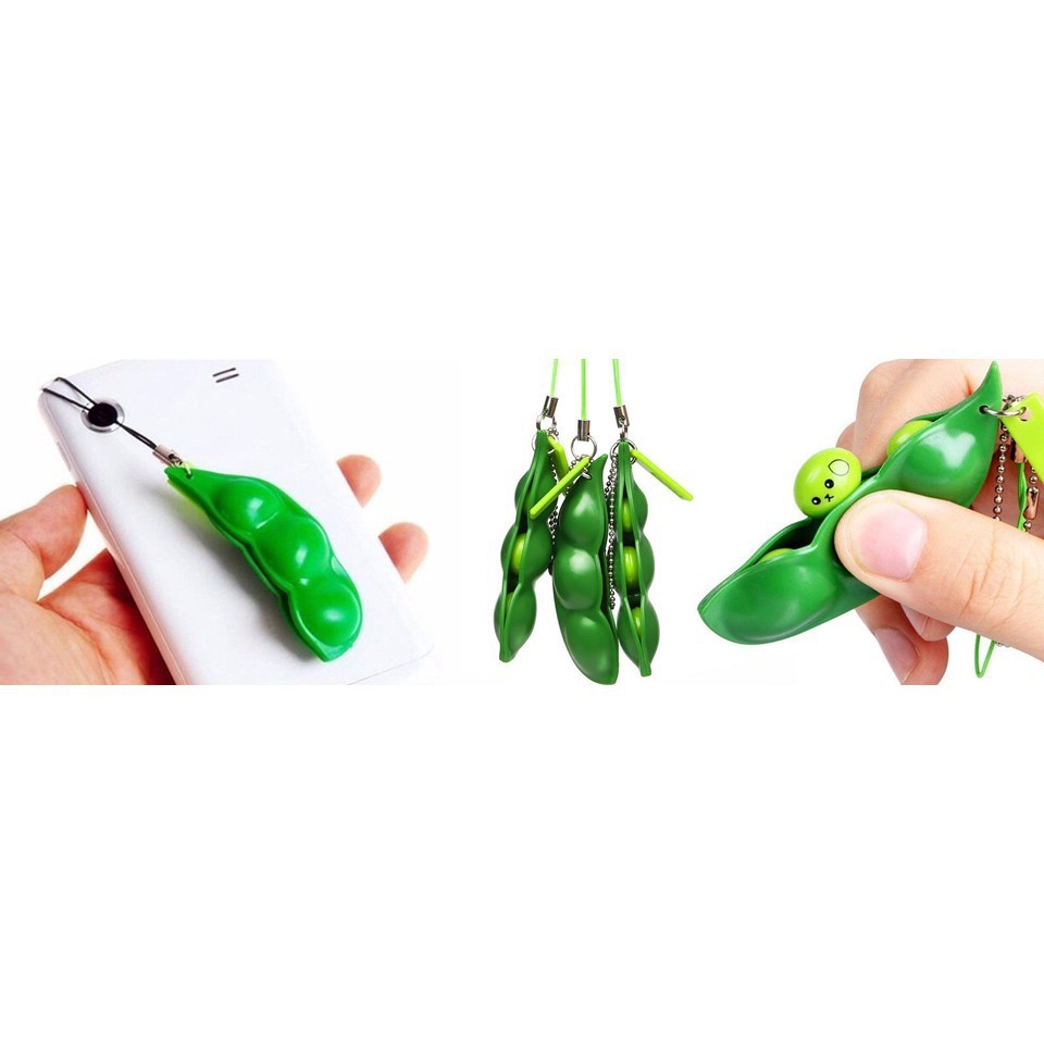 Squeeze Peas Extrusion Bean Mainan Kacang Kedelai Splat Toy Antistress