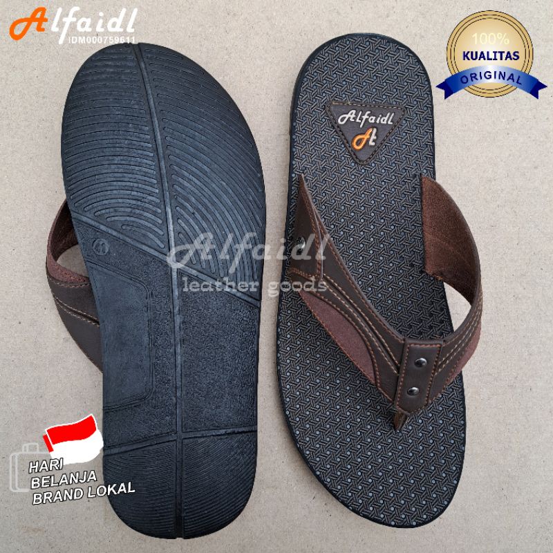 Sandal Distro | Sandal Pria Casual | Sendal Jepit Cowok Original Alfaidl