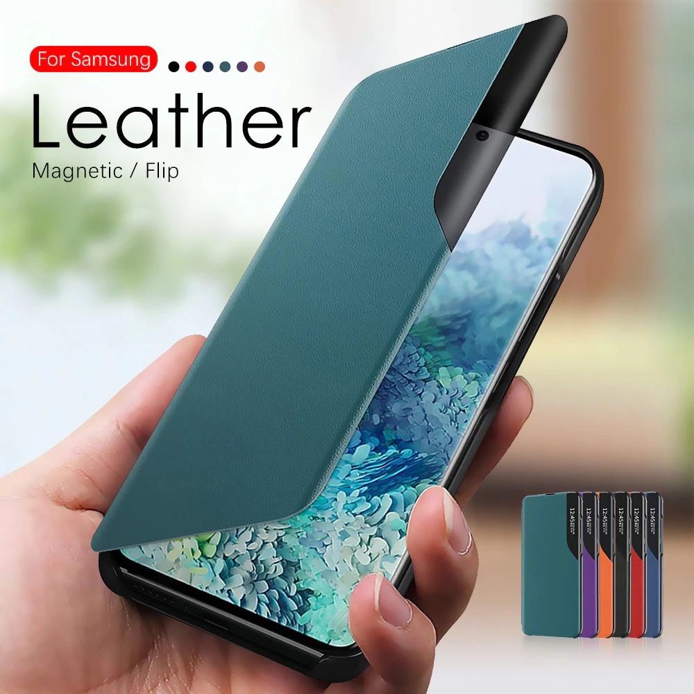 Case Oppo 54 Flip Leather Case Oppo A54 Magnetic Stand Flip Case
