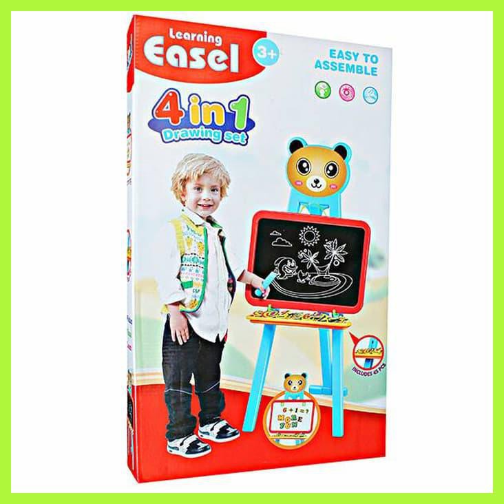 

MAINAN EDUKASI ANAK LEARNING EASEL 4 IN 1 PAPAN TULIS MAGNETIC BOARD