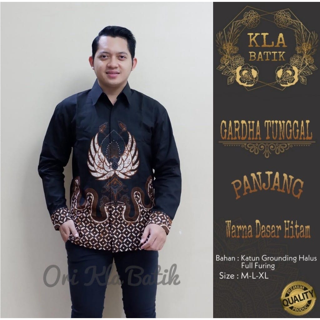 GARDHA TUNGGAL KLA KEMEJA BATIK PRIA SOLO LENGAN PANJANG LAPIS FURING ATASAN PREMIUM MODERN LUDIRO BIRU BROTO GARDHA NAVY MAHESA TAMBALAN SEKAR RAMBAN PARANG LINTANG NAVY GUMELAR NAVY RANTING ABANG KOPI ABU LUDIRO IJO NAGA SASRO KAWUNG SOGAN GARDHA DEWO