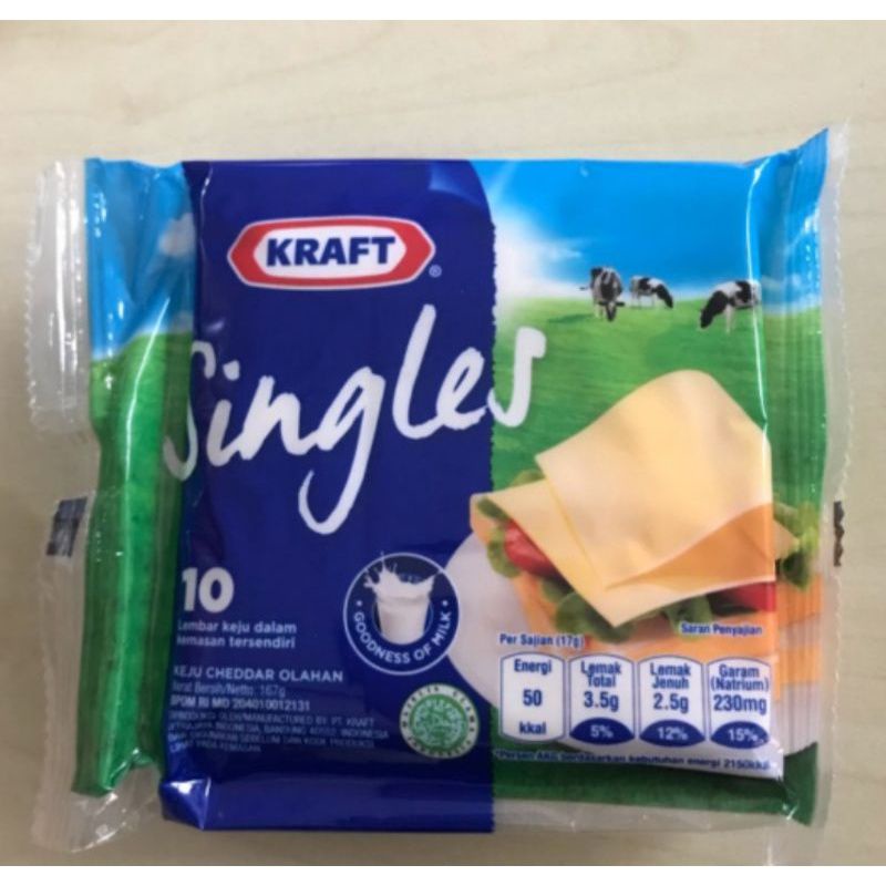 

Keju Kraft Singles isi 10’s