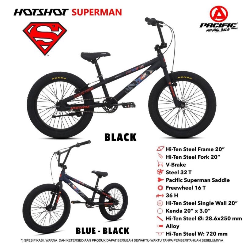 Sepeda BMX 20 inch Pacific Superman Hotahot