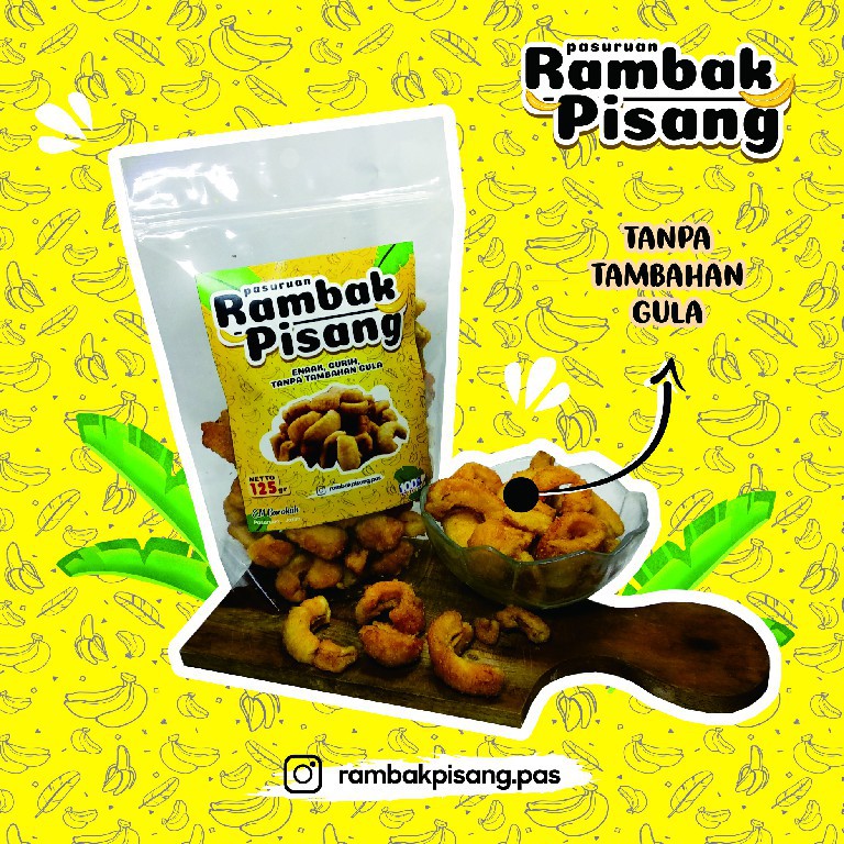 

RAMBAK PISANG PASURUAN | KERIPIK PISANG | ORIGINAL | 125 GRAM - 250 GRAM