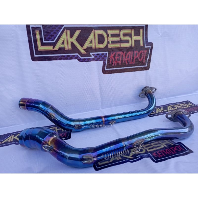 LEHER KNALPOT BLUEMOON (INLET 38/50) BEAT MIO VARIO AEROX SCOOPY NMAX PCX ADV LEXI GENIO FREEGO DLL