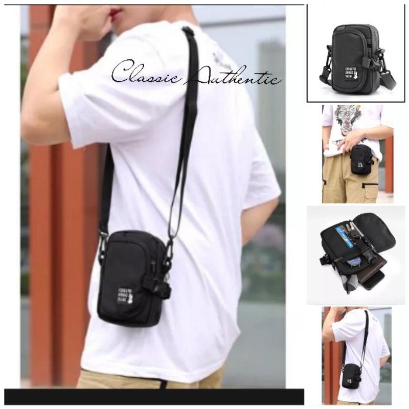 Tas Selempang mini Pria Slingbag mini Pria Tas Pria Cordura Simple Distro Korea