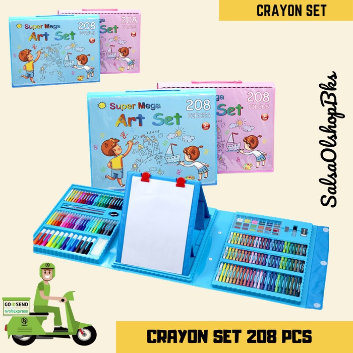 

Hemat Alat Lukis Set 208 Pcs Crayon Oil Paste Pensil Warna Pensil Warna Cair Limited